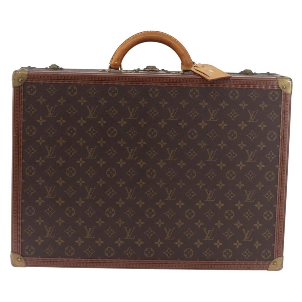 Louis Vuitton Alzer 55 Trunk Brown Coated Canvas